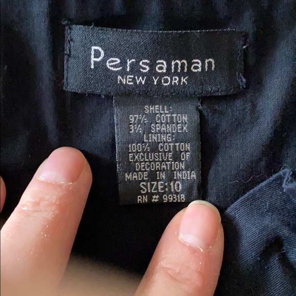 Beautiful black linen embroidery skirt size 10 - Picture 4 of 6